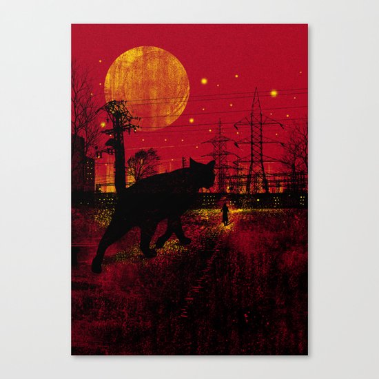 Cleo in the Dark Canvas Print