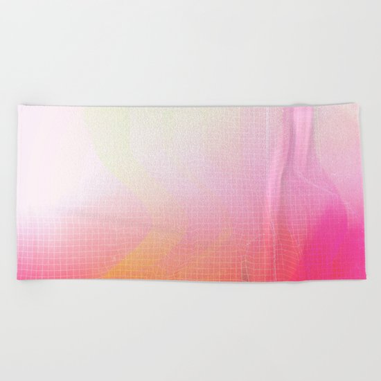 Glitch 23 Beach Towel