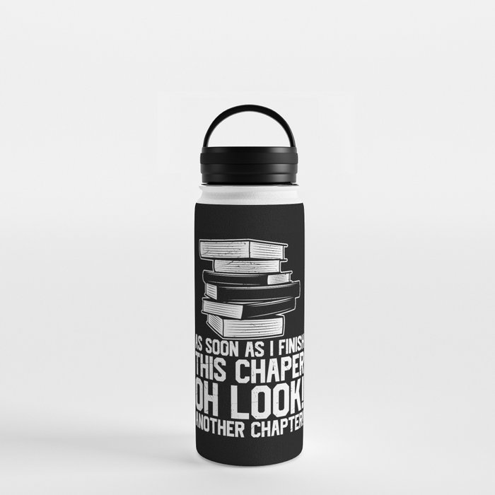 Another Chapter Funny Reading Books Water Bottle