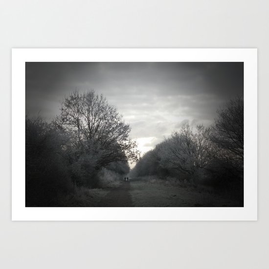 Strangers on the wall Art Print