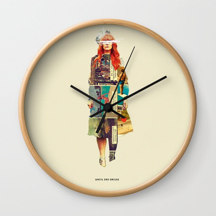 Until She Smiles Wall Clock