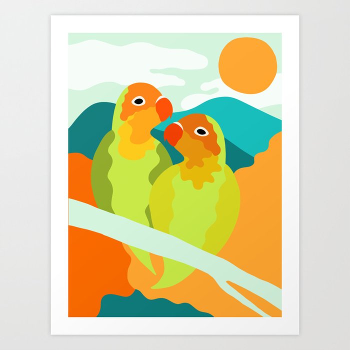 Love Birds Art Print