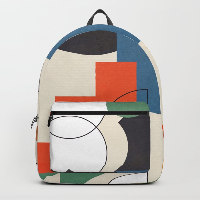 Colorful Shape Geometry 04 Backpack