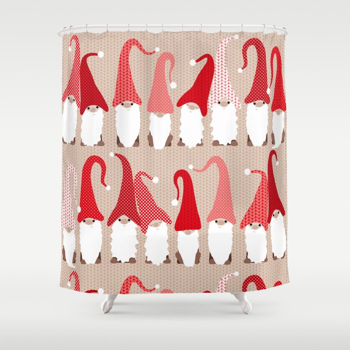 Gnome friends Shower Curtain