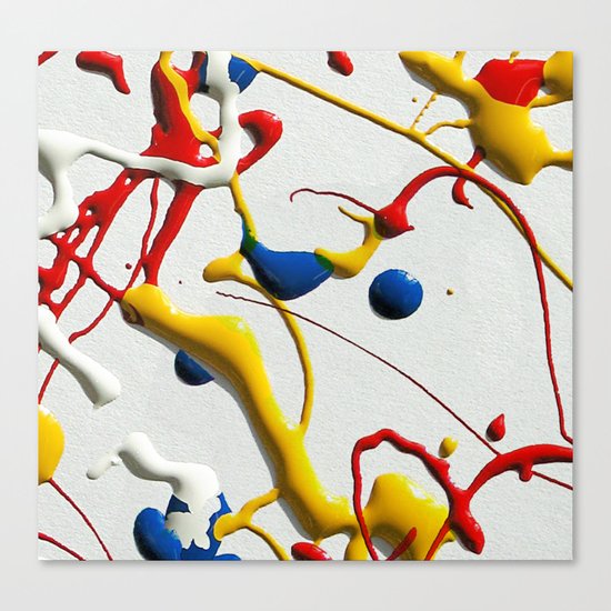 Ink Splatter Canvas Print