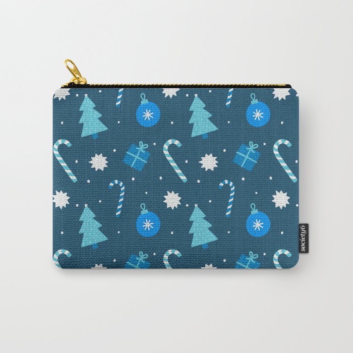 Christmas Fun - Blue Palette Carry-All Pouch