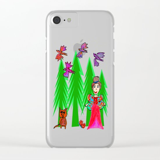 Night Fairy | Before Christmas | Kids Painting Clear iPhone Case