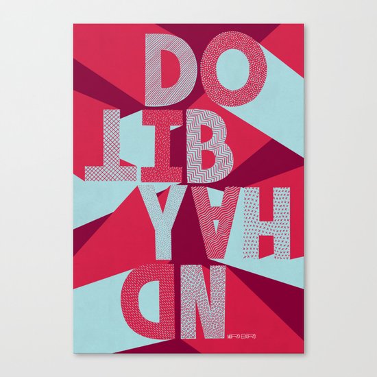 DO IT BY HAND! Canvas Print