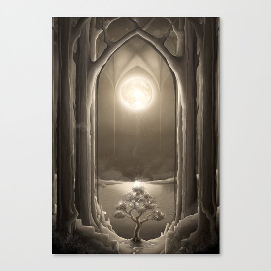 Temple of the Night Canvas Print