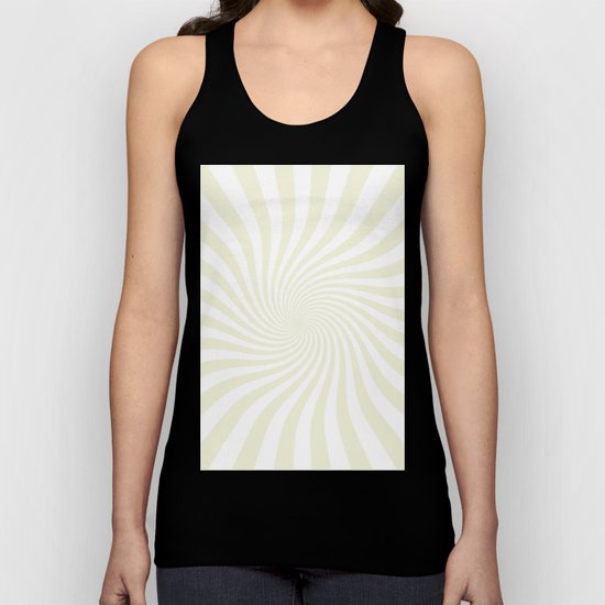 Swirl (Beige/White) Unisex Tank Top