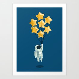 Astronaut's dream Art Print