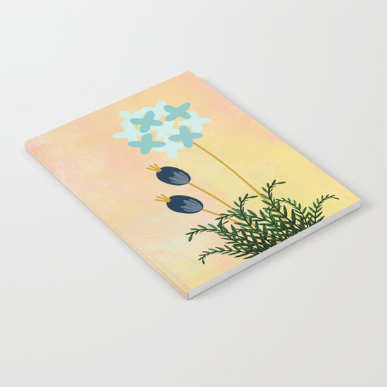 Acuarela Blue Flower 2 Notebook