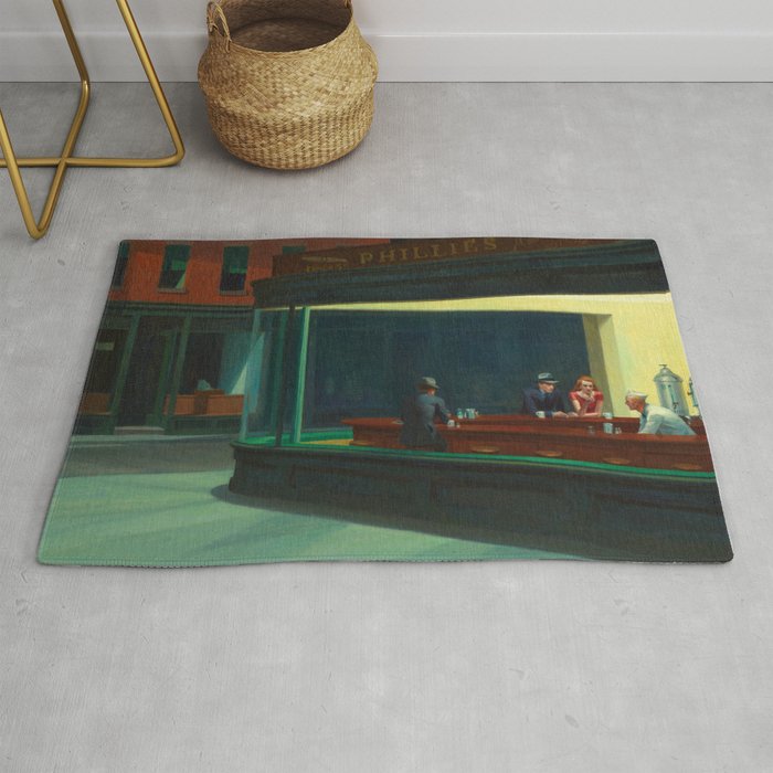 Nighthawks by Edward Hopper Rug