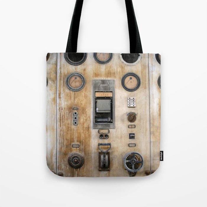 Steampunk Urban Photography Abandoned Factory Industrial Machine Rust Tote Bag