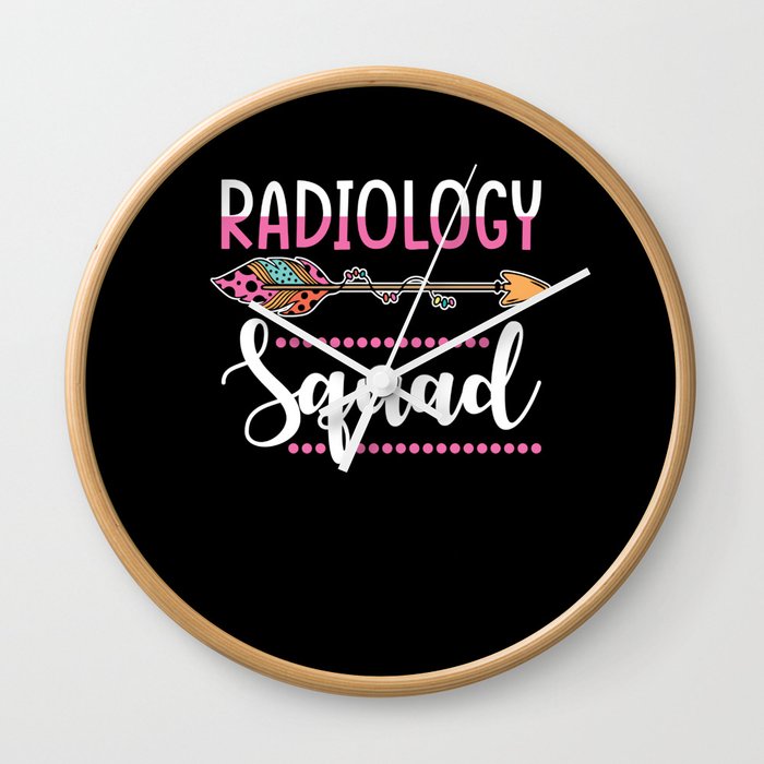 Radiology Squad Radiologist Group Wall Clock