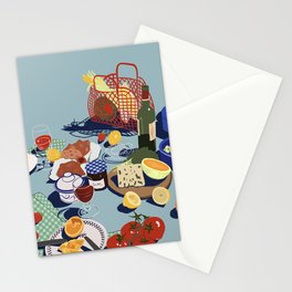 still life picnic Stationery Cards