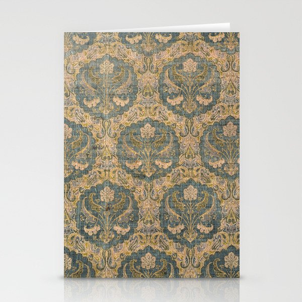 Antique Distressed Iranian Floral Stationery Cards