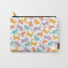 multicolored pattern with cats Carry-All Pouch