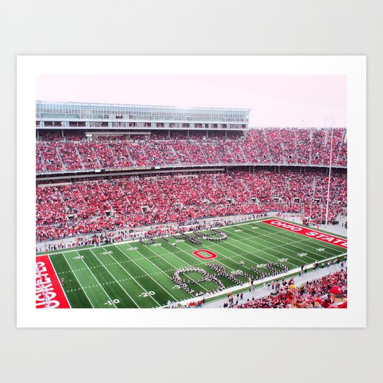 GO BUCKS! Art Print