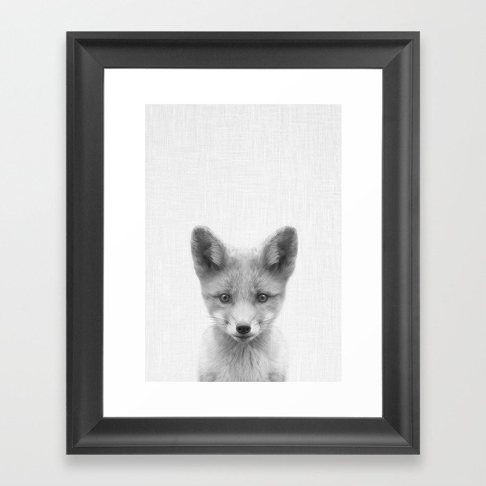 Baby Fox Framed Art Print