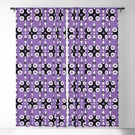 Funky Geo Modern / Purple Geometric Modern Pattern Blackout Curtain