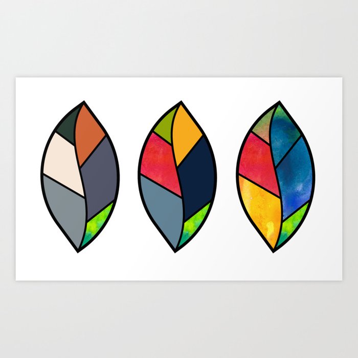 3 Faces of the Fall Art Print