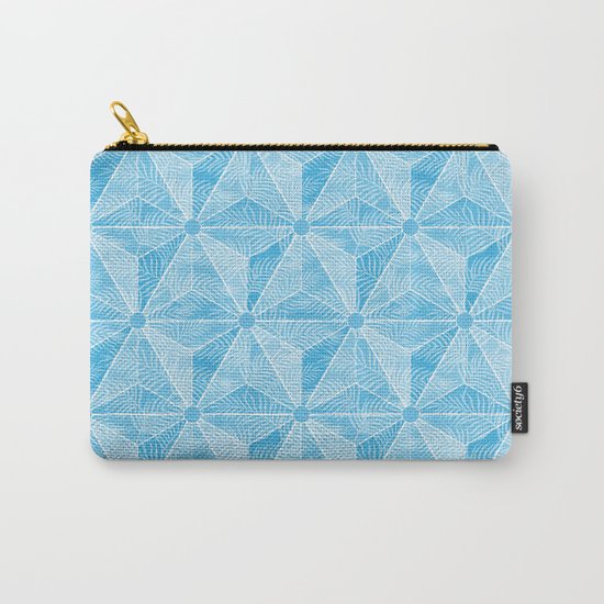 Geodesic Palm_Blue Sky Carry-All Pouch
