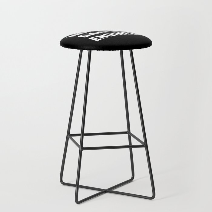 World's Okayest Engineer Funny Quote Bar Stool
