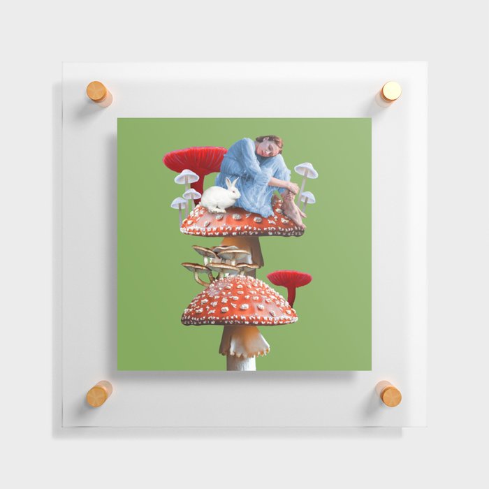 Mushroom Spring Fantasy Floating Acrylic Print