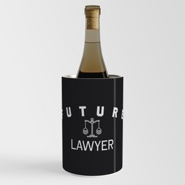 Future lawyer profession clothing. Law student gift. Wine Chiller