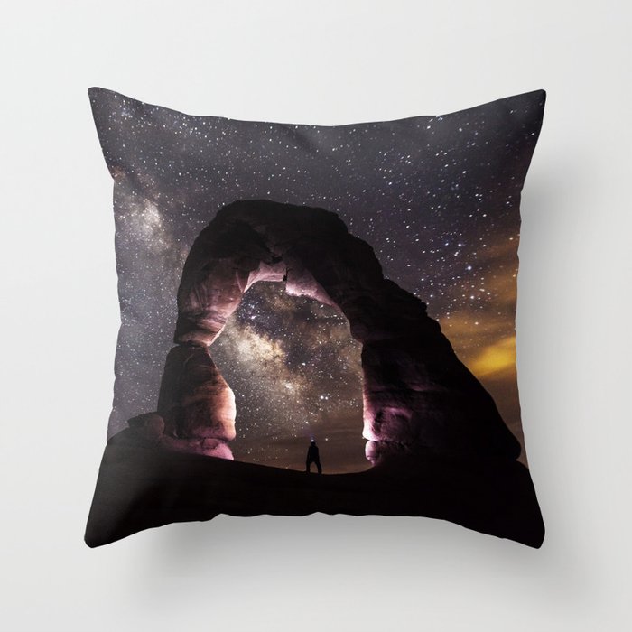 Delicate Nights Throw Pillow