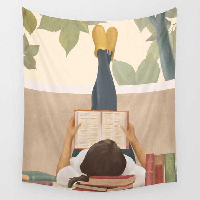 Bookworm Wall Tapestry