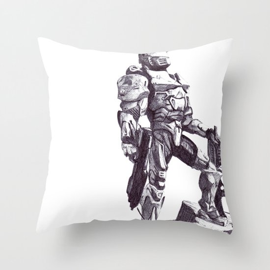 Master Chief 117 Throw Pillow