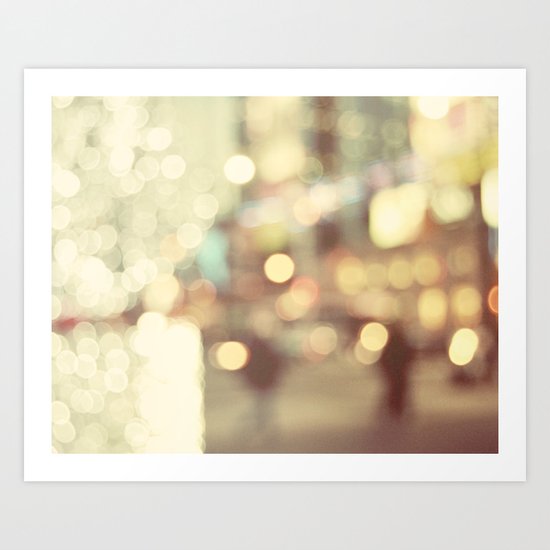 Bokeh in the City Art Print