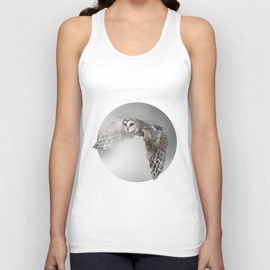 flying owl (tyto alba) Unisex Tank Top