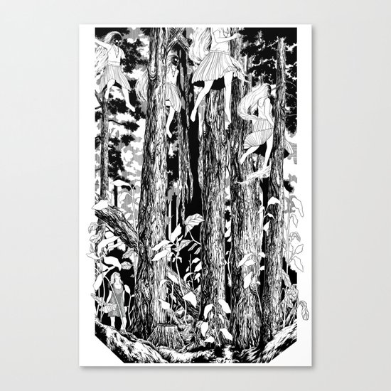 'The trees stir with noises of women who have lost themselves' Canvas Print