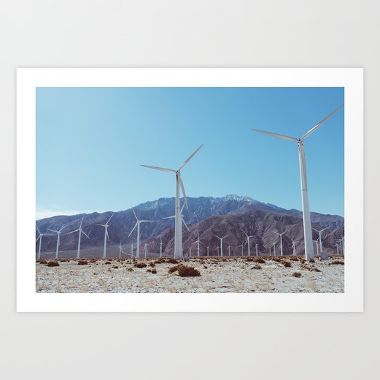 Palm Springs Windmills XI Art Print