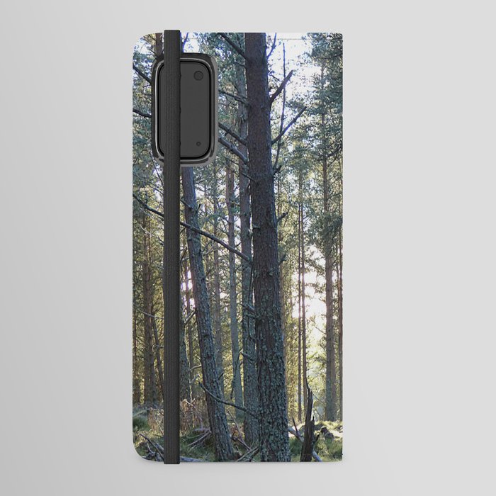 Winter Woodland Sun Android Wallet Case