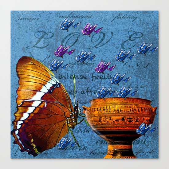 BUTTERFLY LOVE Canvas Print