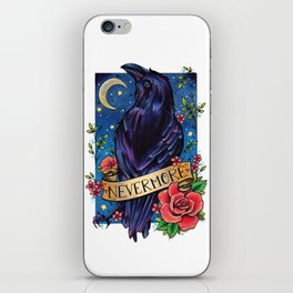 Nevermore Raven iPhone Skin