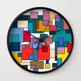 Color Blocks No. 7 Wall Clock