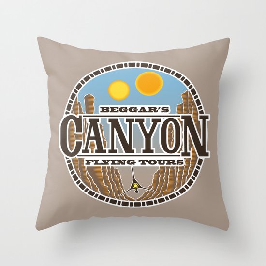 Beggar's Canyon Tours Throw Pillow