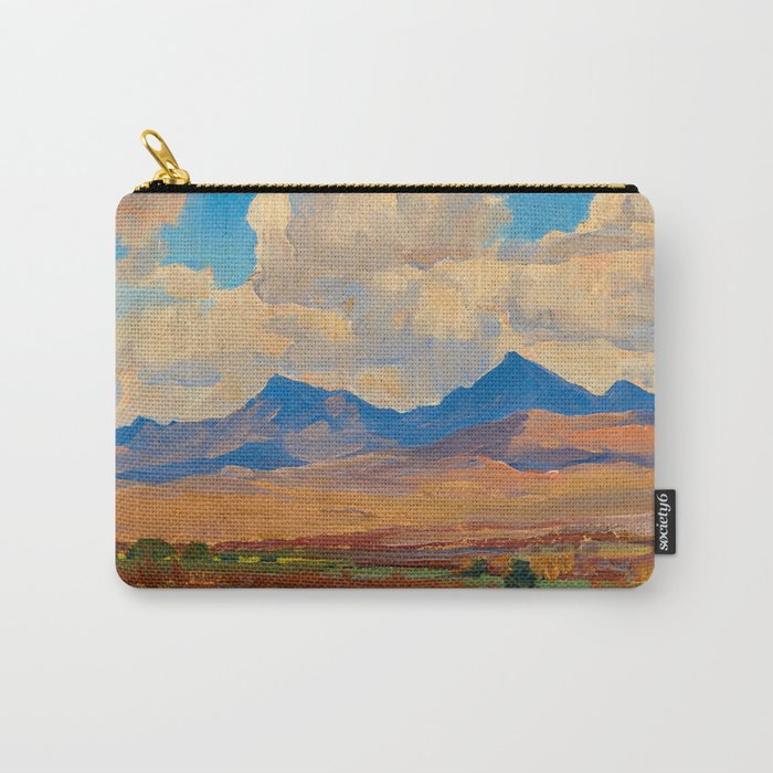 Hills near Tumacacori Mission, Arizona by Maynard Dixon Carry-All Pouch