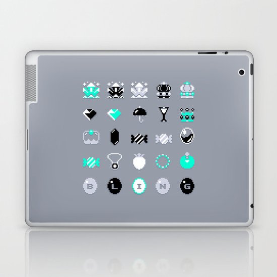 8-Bit Bling Laptop & iPad Skin