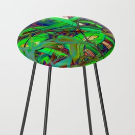 Abstract expressionist Art. Abstract Painting 69. Counter Stool