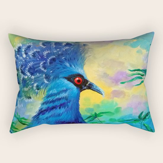 Peacock Rectangular Pillow