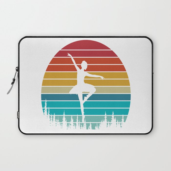 Ballerina Vintage Retro Laptop Sleeve