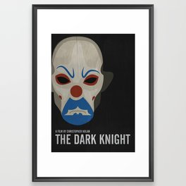 The Dark Knight - Minimalist Movie Poster Framed Art Print