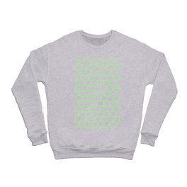 Honeycomb (Light Green & White Pattern) Crewneck Sweatshirt
