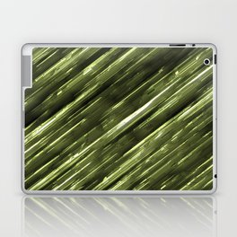 Polished metal diagonal stripes Laptop Skin